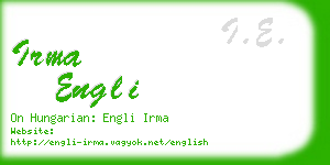 irma engli business card